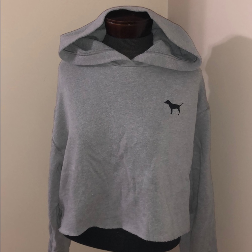 Lace up sleeve hoodie